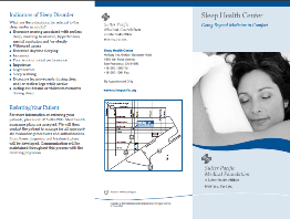 Sleep Center Brochure